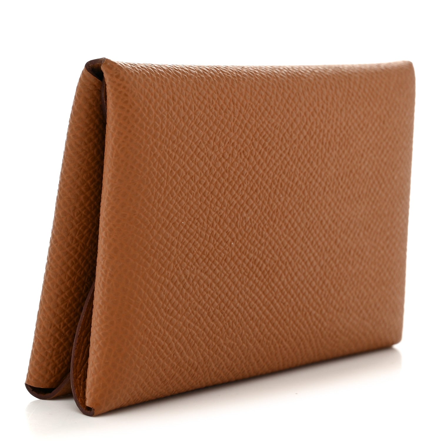 Hermes Epsom Calvi Duo Card Case Gold 3 of 8