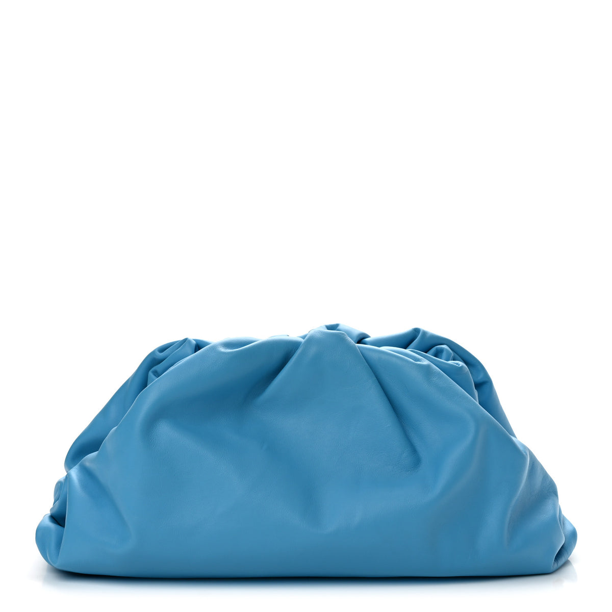 Bottega Veneta Smooth Butter Calf The Pouch Oversized Clutch Swimming Pool 1 of 11