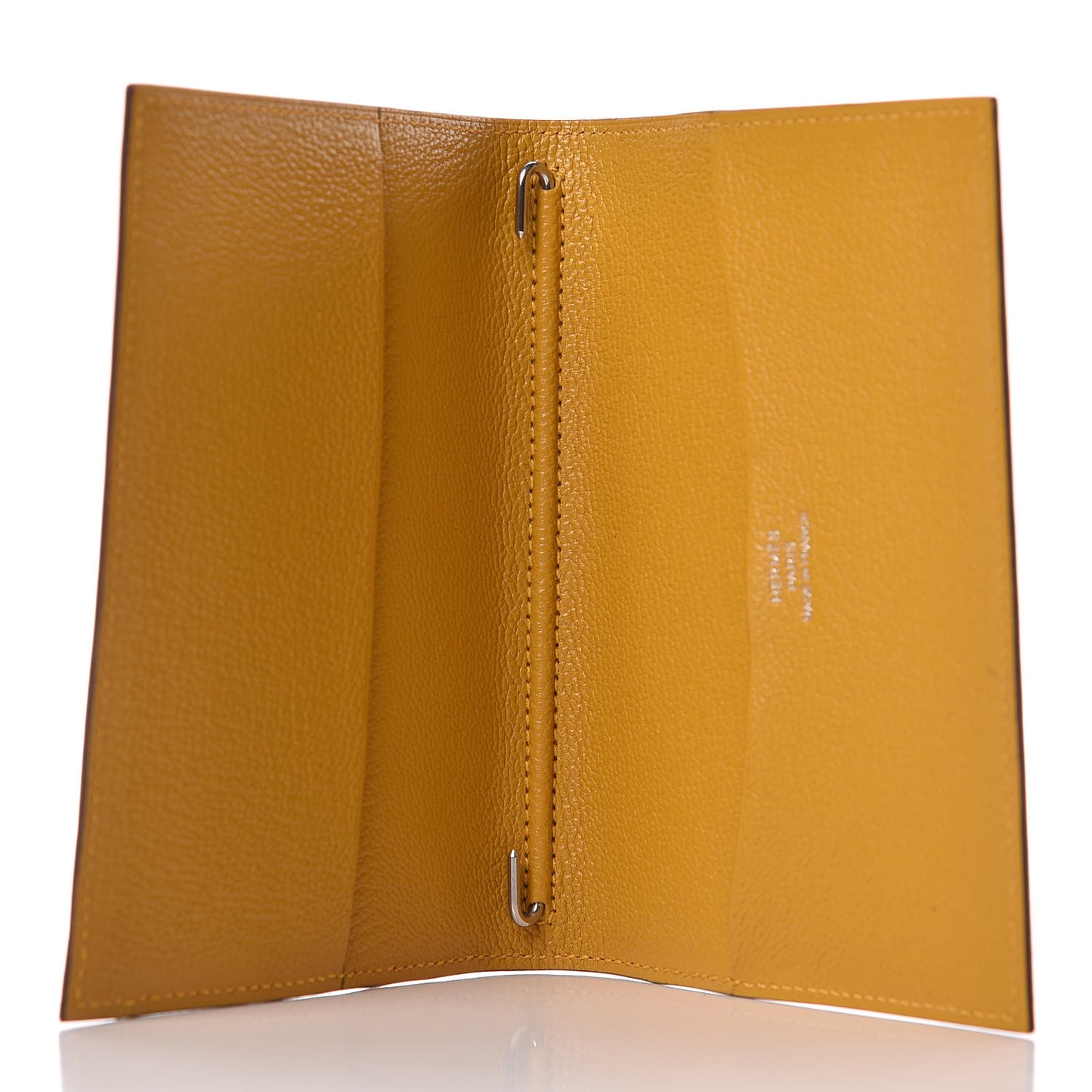 Chevre Mysore Globe Trotter Agenda PM Cover Rose Azalee Jaune Ambre