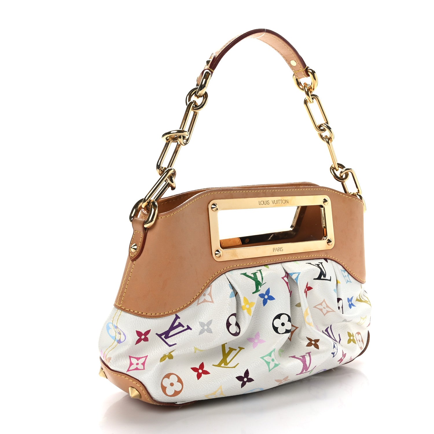 Louis Vuitton Monogram Multicolor Judy PM White 3 of 8