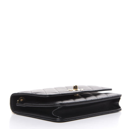 Chanel Lambskin Quilted Trendy CC Wallet On Chain WOC Black 4 of 16