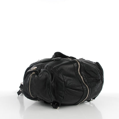 Alexander Wang Lambskin Marti Backpack Washed Black Rhodium Hardware 4 of 9