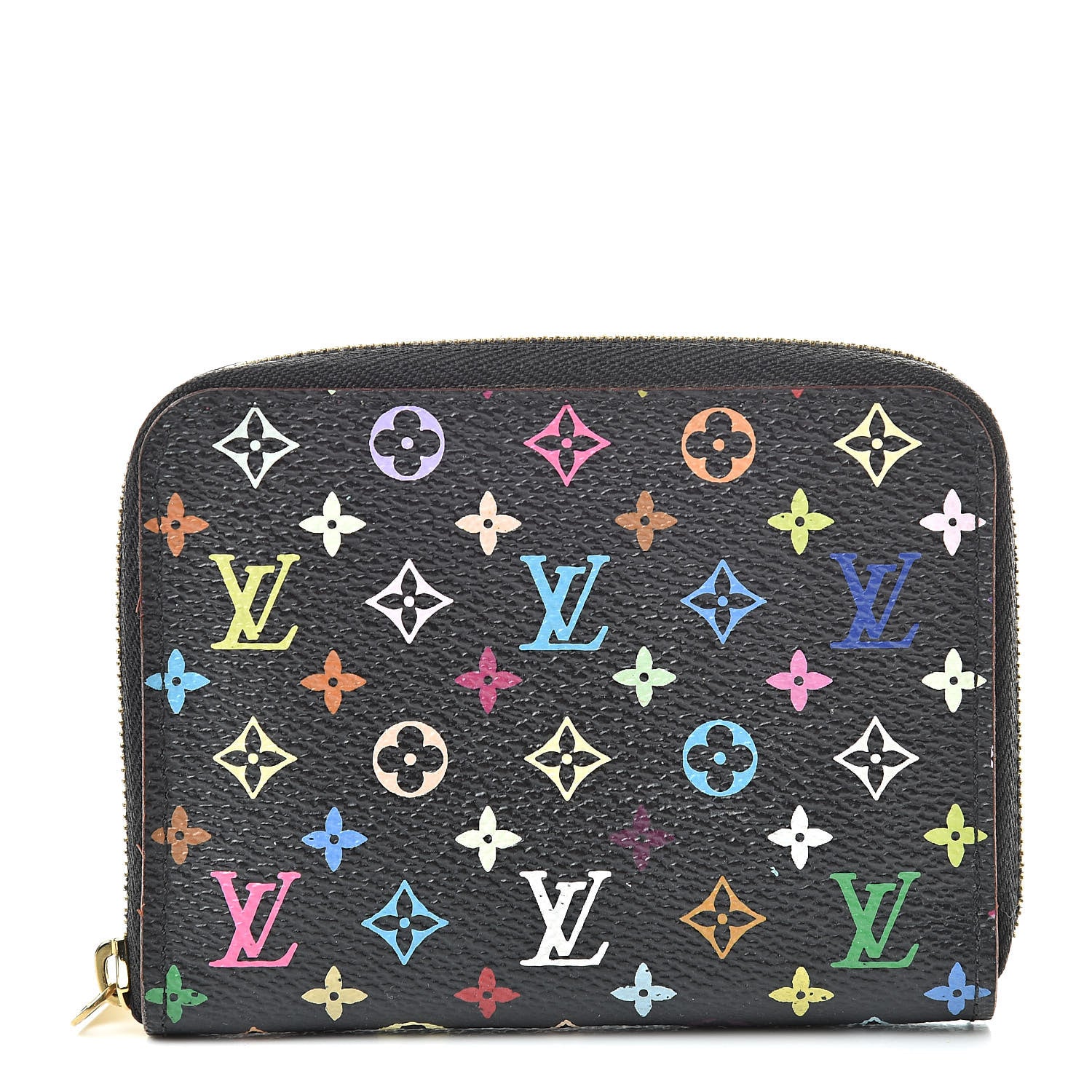 Louis Vuitton Monogram Multicolor Zippy Coin Purse Black Grenade 1 of 7