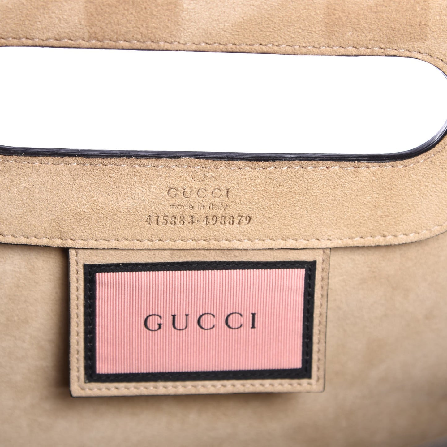 Calfskin GucciGhost Real Large XL Tote Hibiscus Red