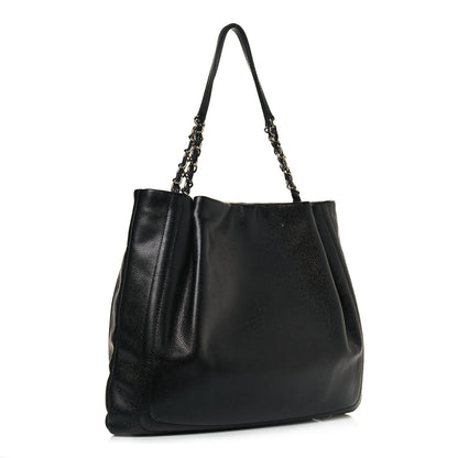 Chanel Caviar CC Timeless Shoulder Bag Black 2 of 13
