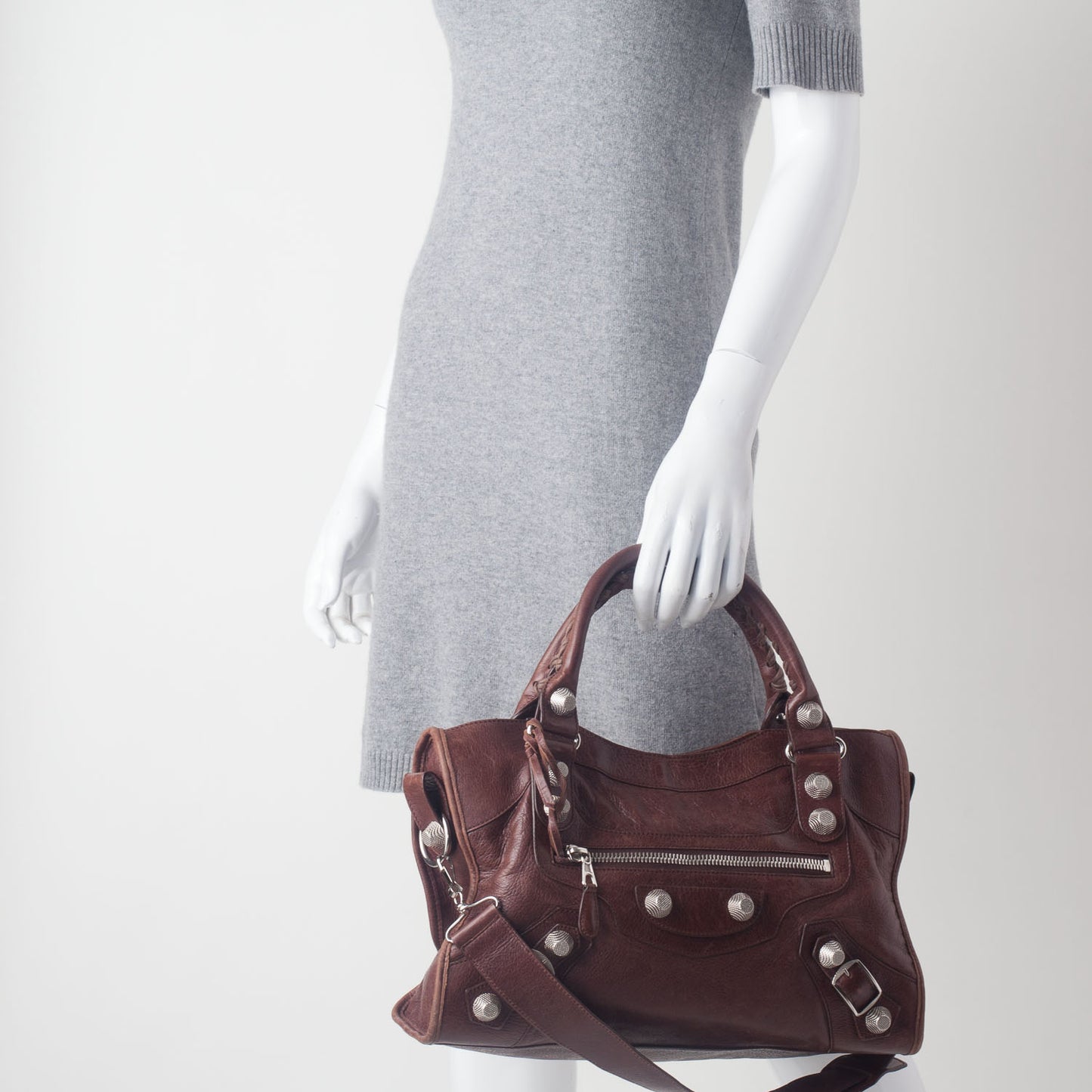 Agneau Giant 21 Silver Hardware CIty Castagna