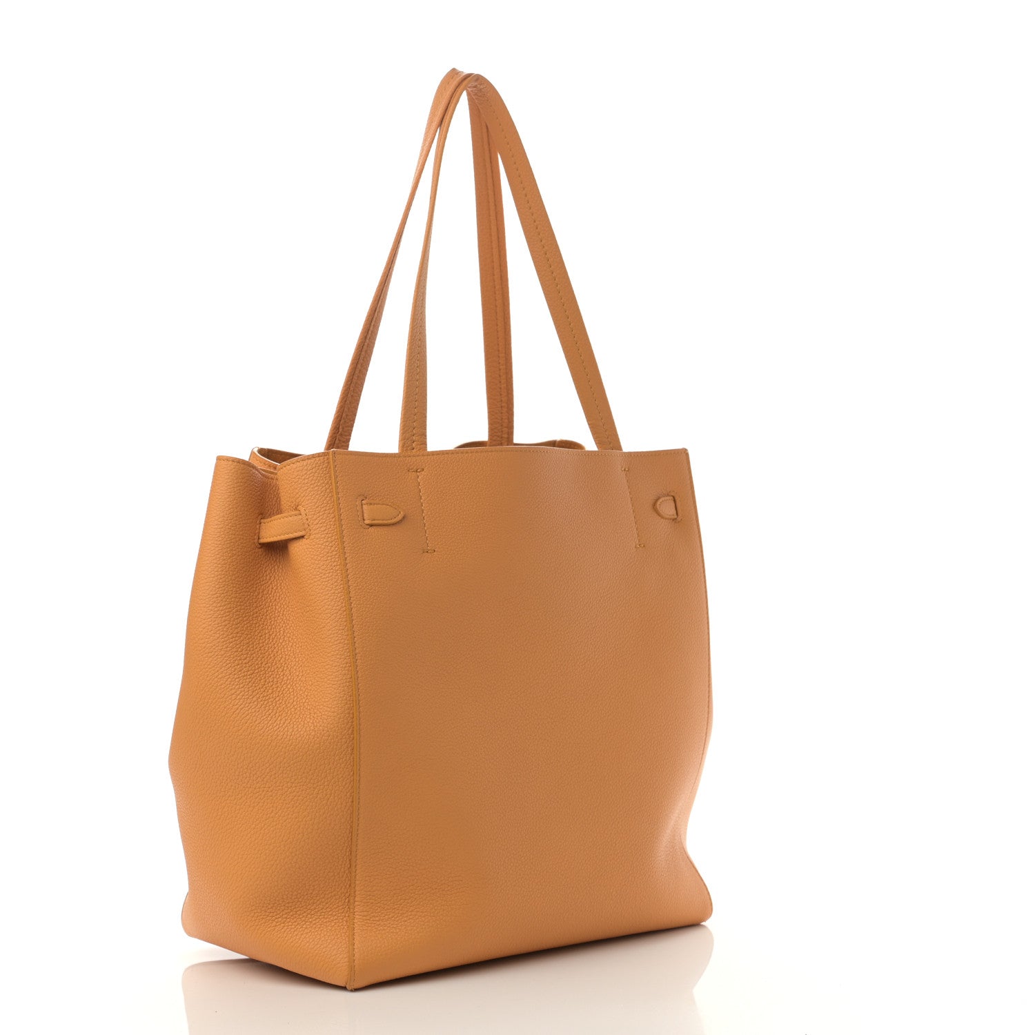 Celine Soft Grained Calfskin Small Belt Cabas Phantom Calendula 3 of 13