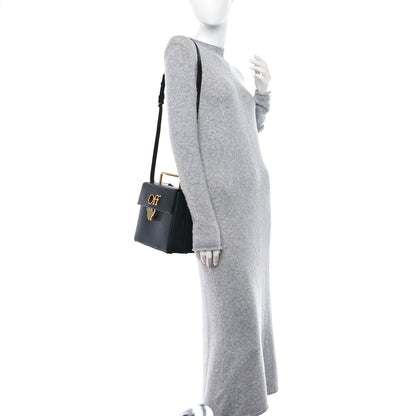 Off-White Calfskin Chunck Top Handle Bag Black 2 of 9