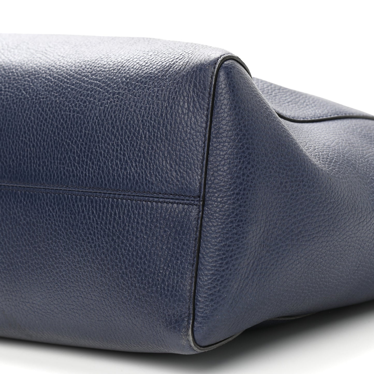 Dollar Calfskin Medium Swing Tote Marine Deep Cobalt