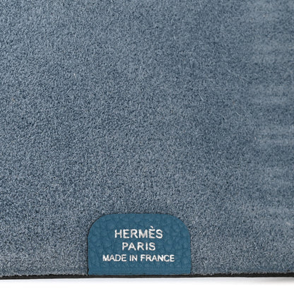 Hermes Togo Ulysse Mini Notebook Cover Blue Jean 6 of 8