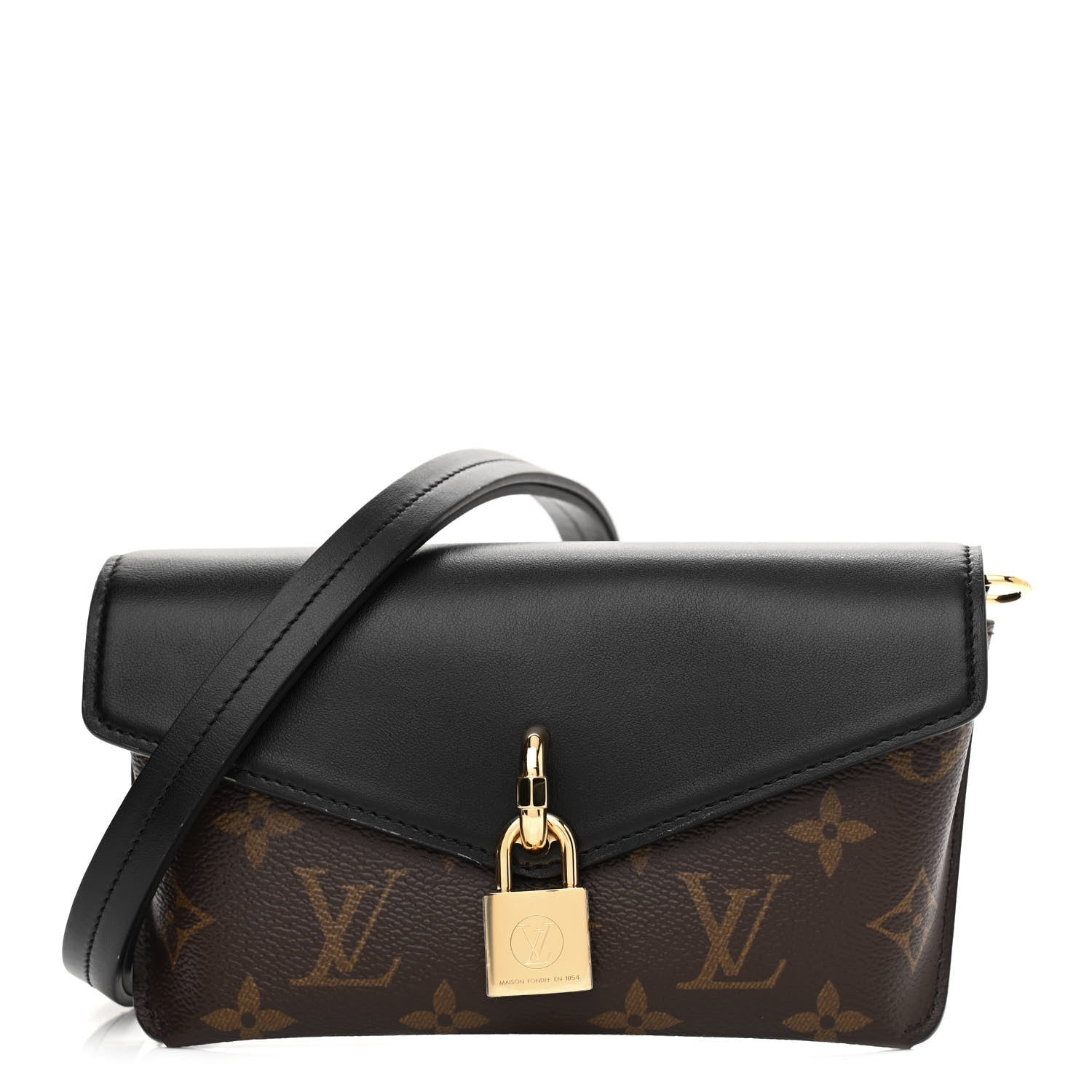 Louis Vuitton Monogram Padlock On Strap Black 1 of 10