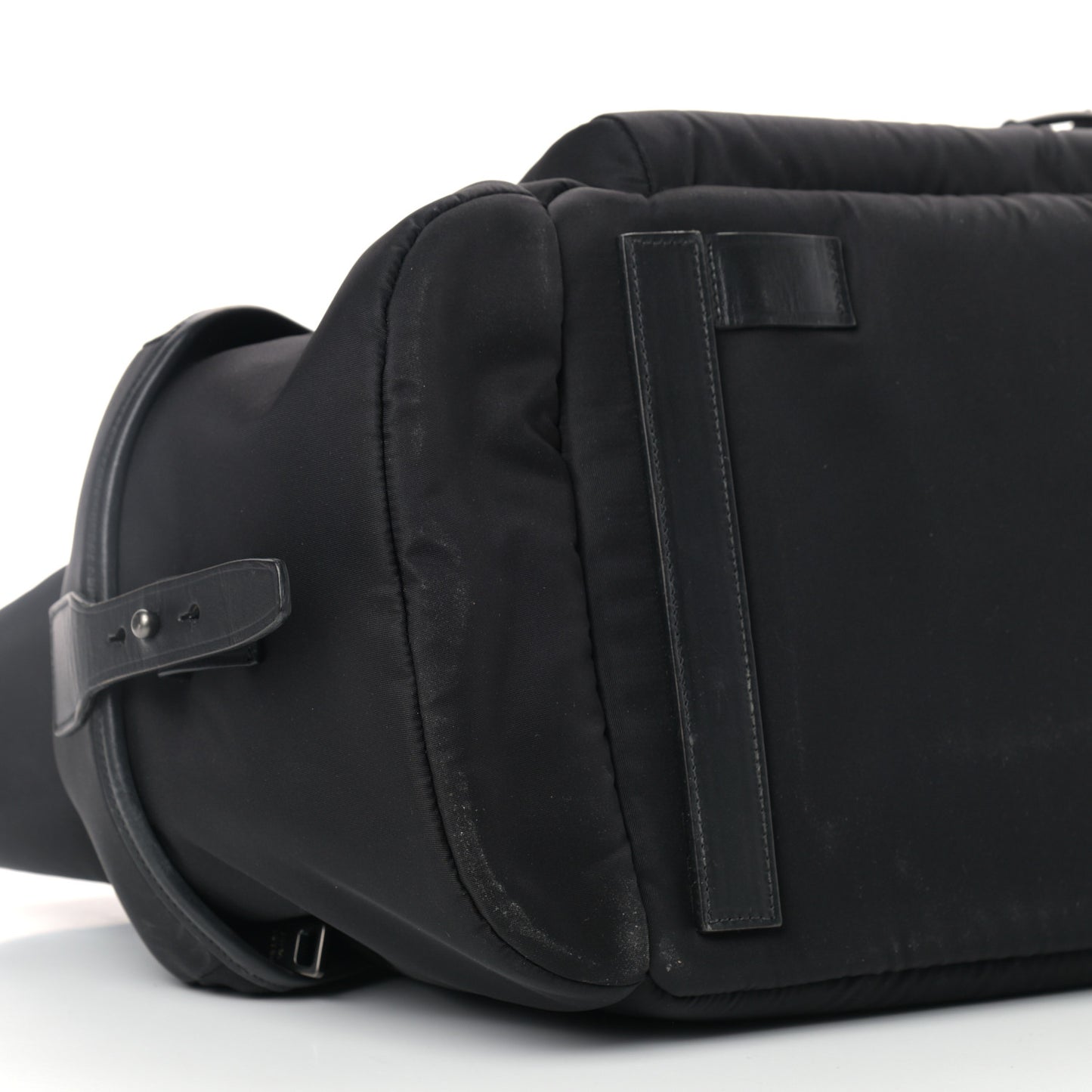 Nylon Tessuto City Calf Shopping Tote Black