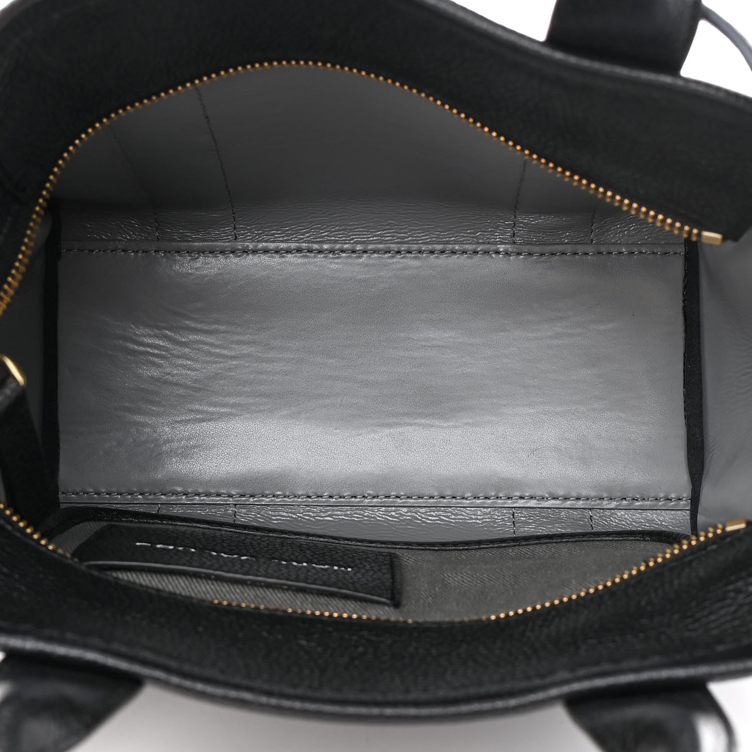 Marc Jacobs Grained Calfskin Small The Tote Bag Black 5 of 13