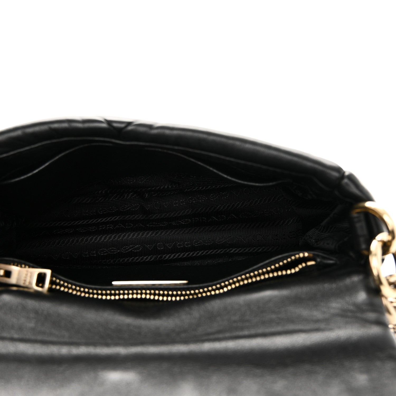 Prada Nappa Re-Nylon Triangle Quilted Patchwork System Flap Shoulder Bag Black 5 of 9