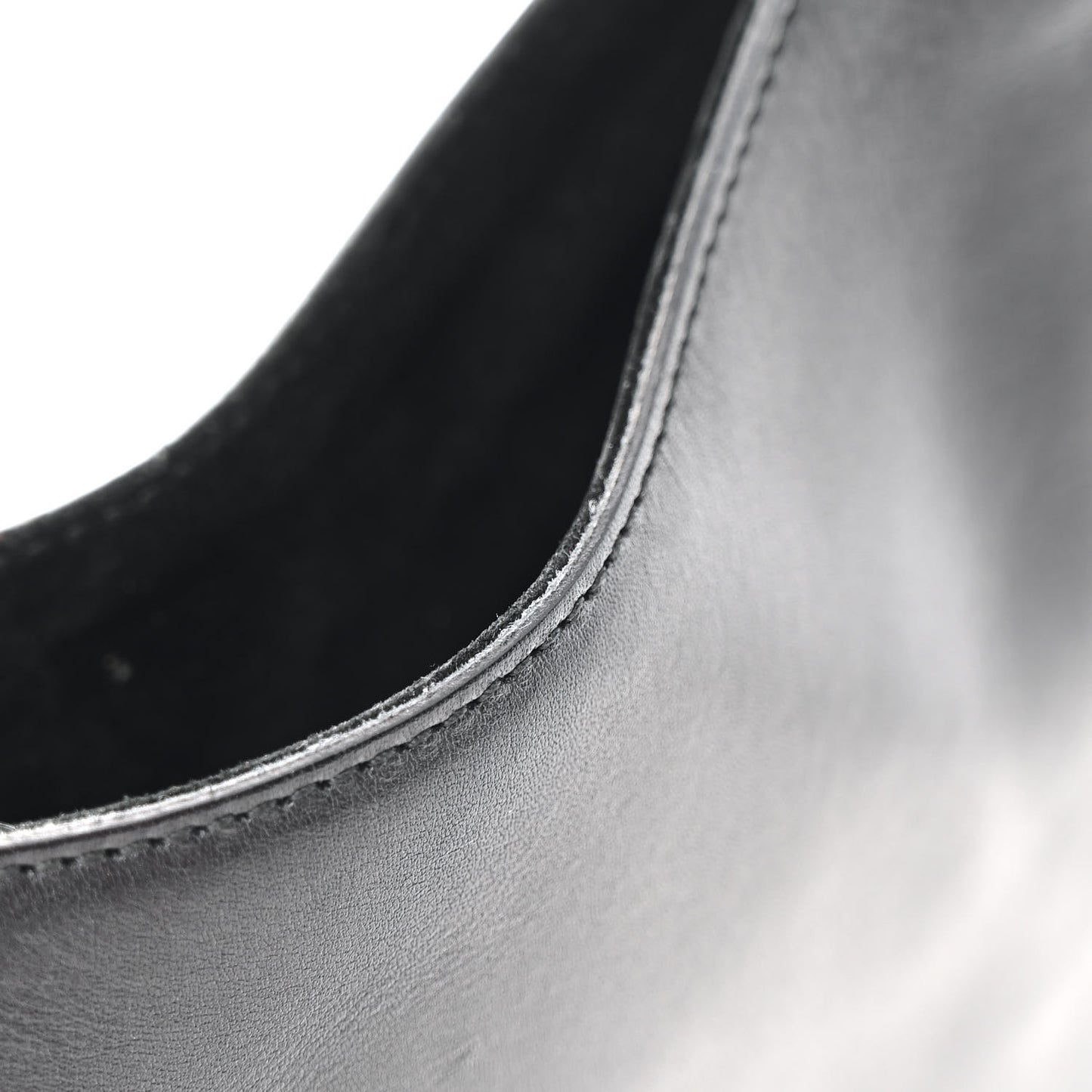 Calfskin Logo Hobo Bag Black