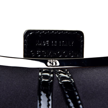 Christian Dior Satin Mini Saddle Black 7 of 9