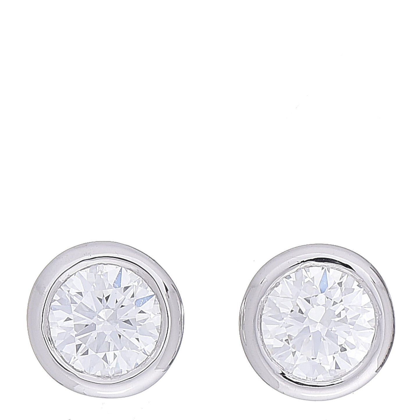 Platinum Diamond .52ctw Elsa Peretti Diamonds By The Yard Earrings