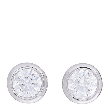 Tiffany Platinum Diamond .52ctw Elsa Peretti Diamonds By The Yard Earrings 1 of 6