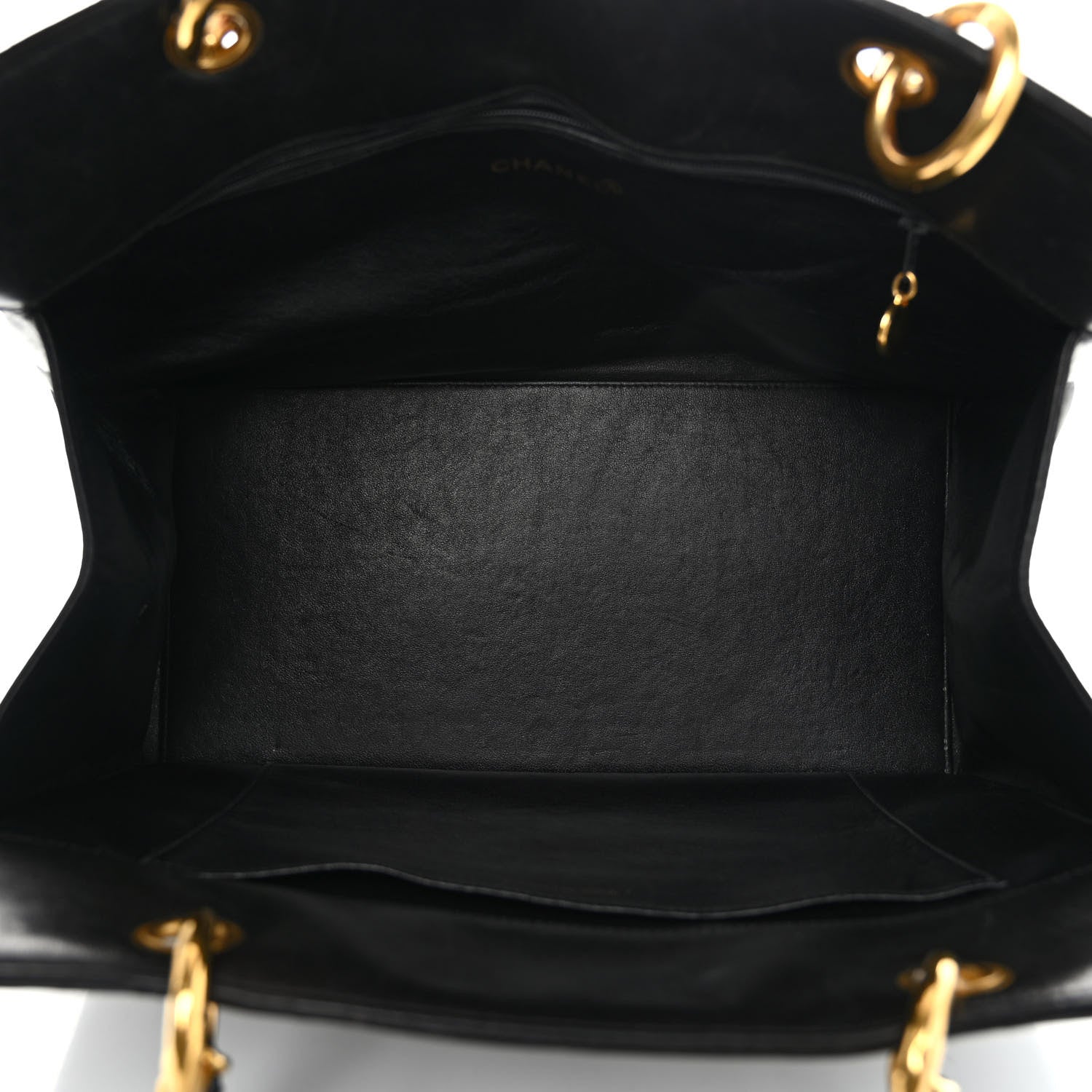 Chanel Lambskin Quilted Grand Shopping Tote GST Black 5 of 10