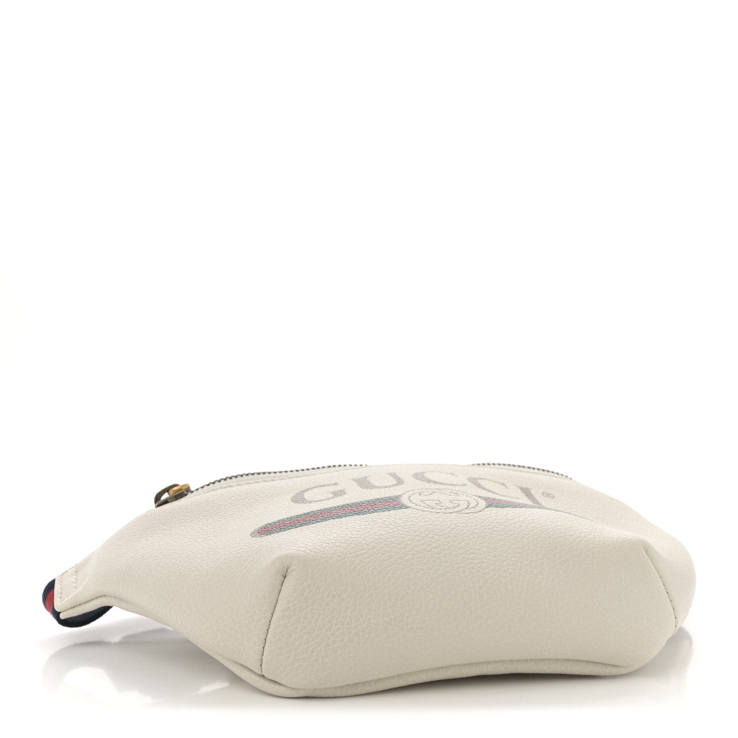 Gucci Grained Calfskin Small Logo Belt Bag White 3 of 9