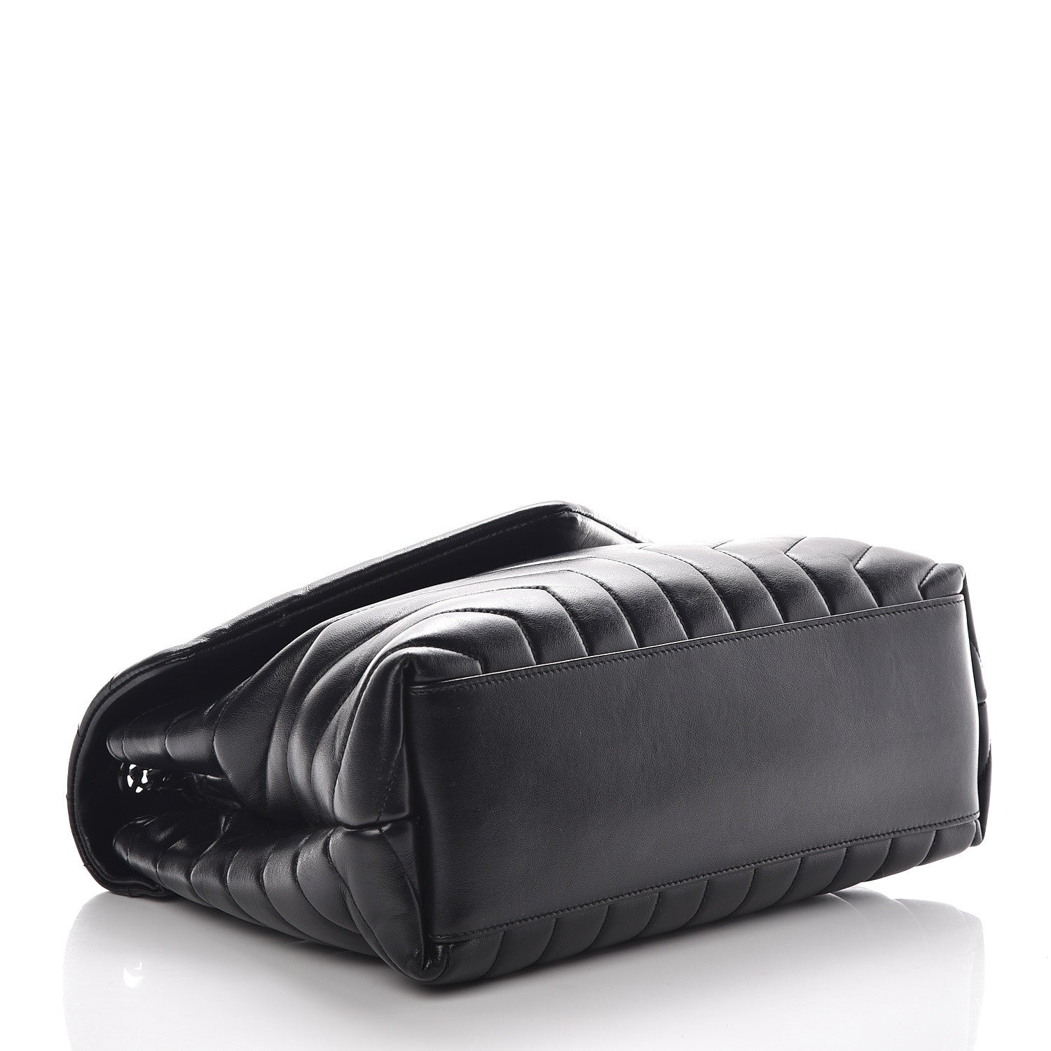 Saint Laurent Calfskin Y Quilted Monogram Medium Loulou Chain Satchel Black 5 of 10