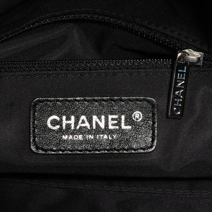 Chanel Coated Canvas Paris Biarritz Hobo Black 6 of 7