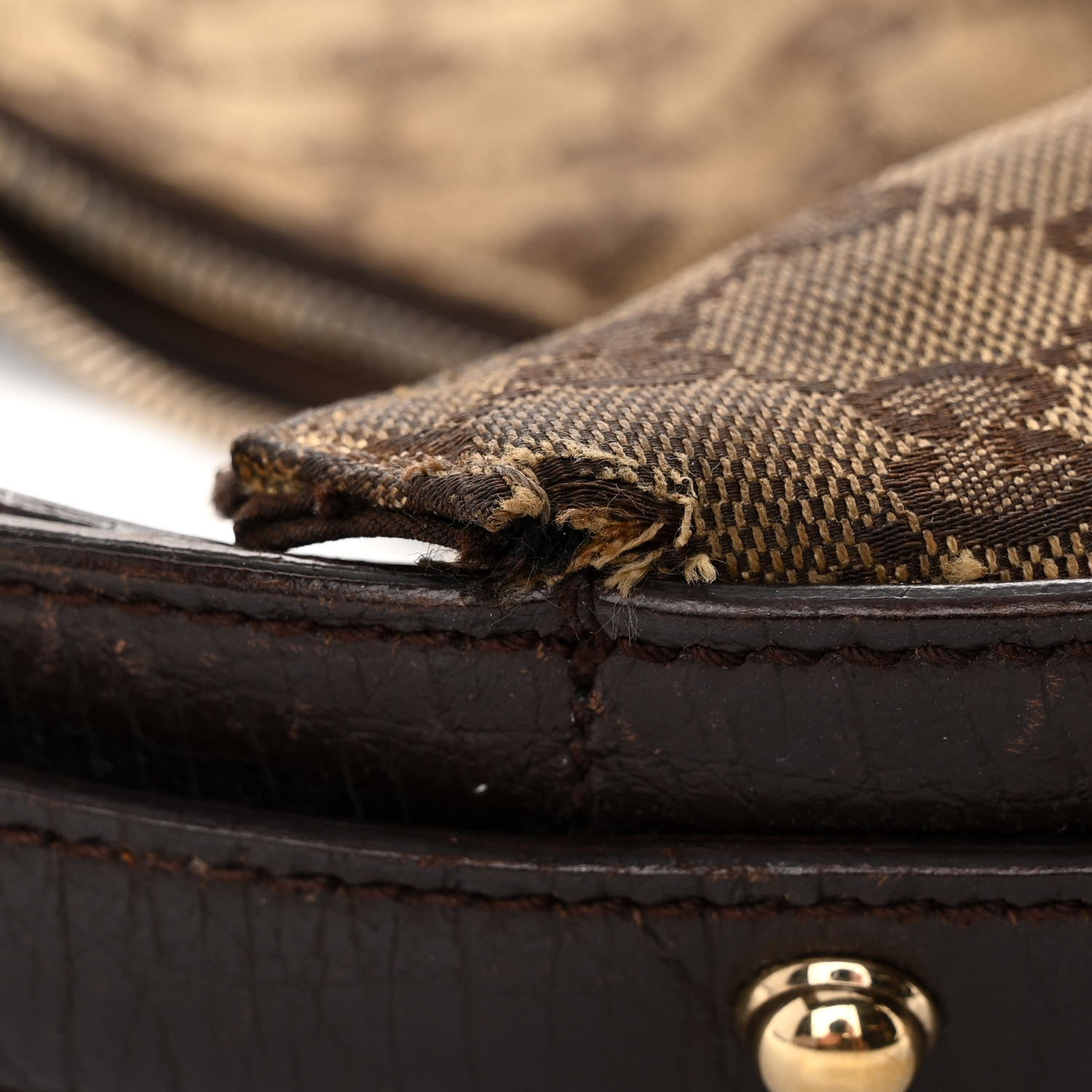 Gucci Monogram Medium Horsebit Chain Hobo Dark Brown 9 of 10