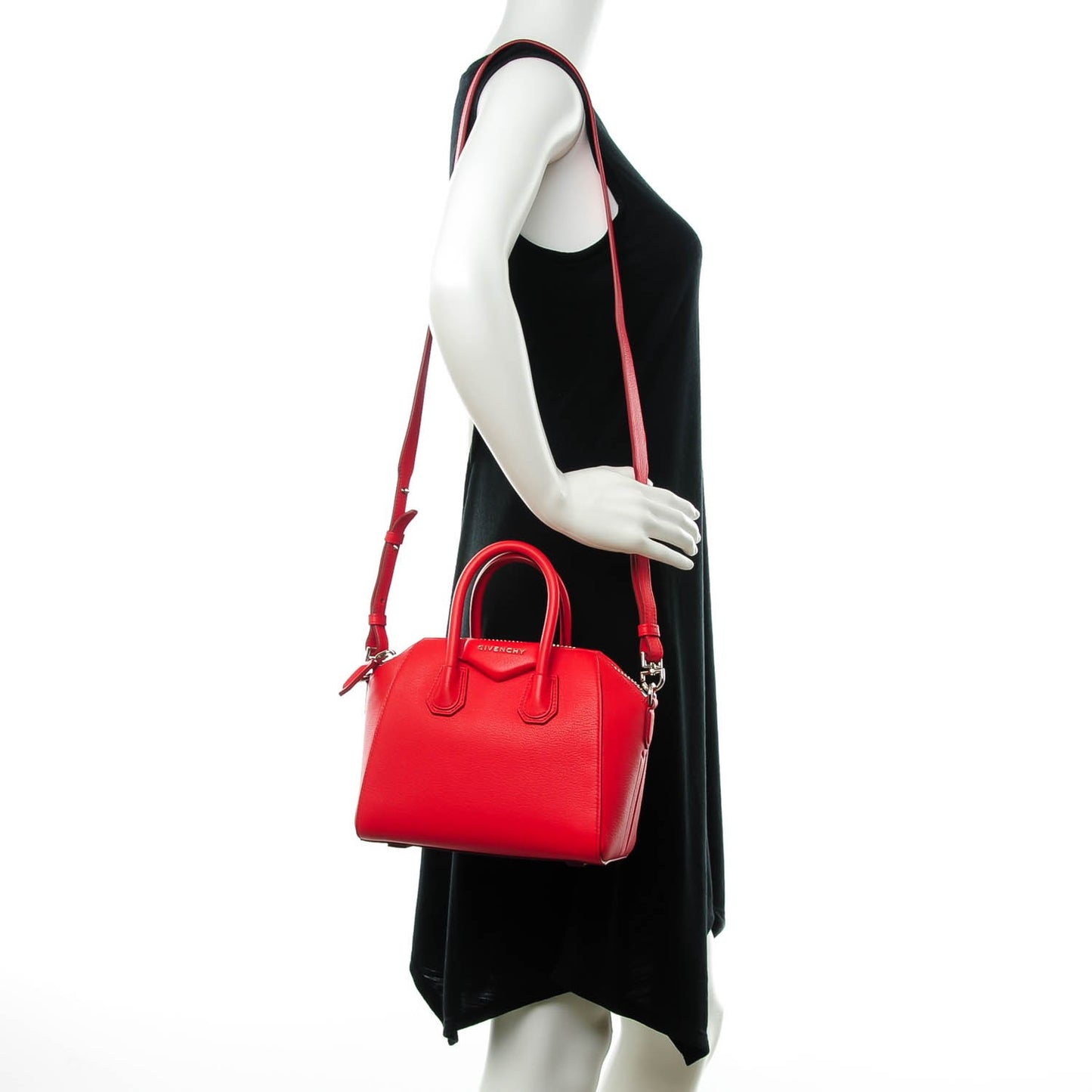 Sugar Goatskin Mini Antigona Red