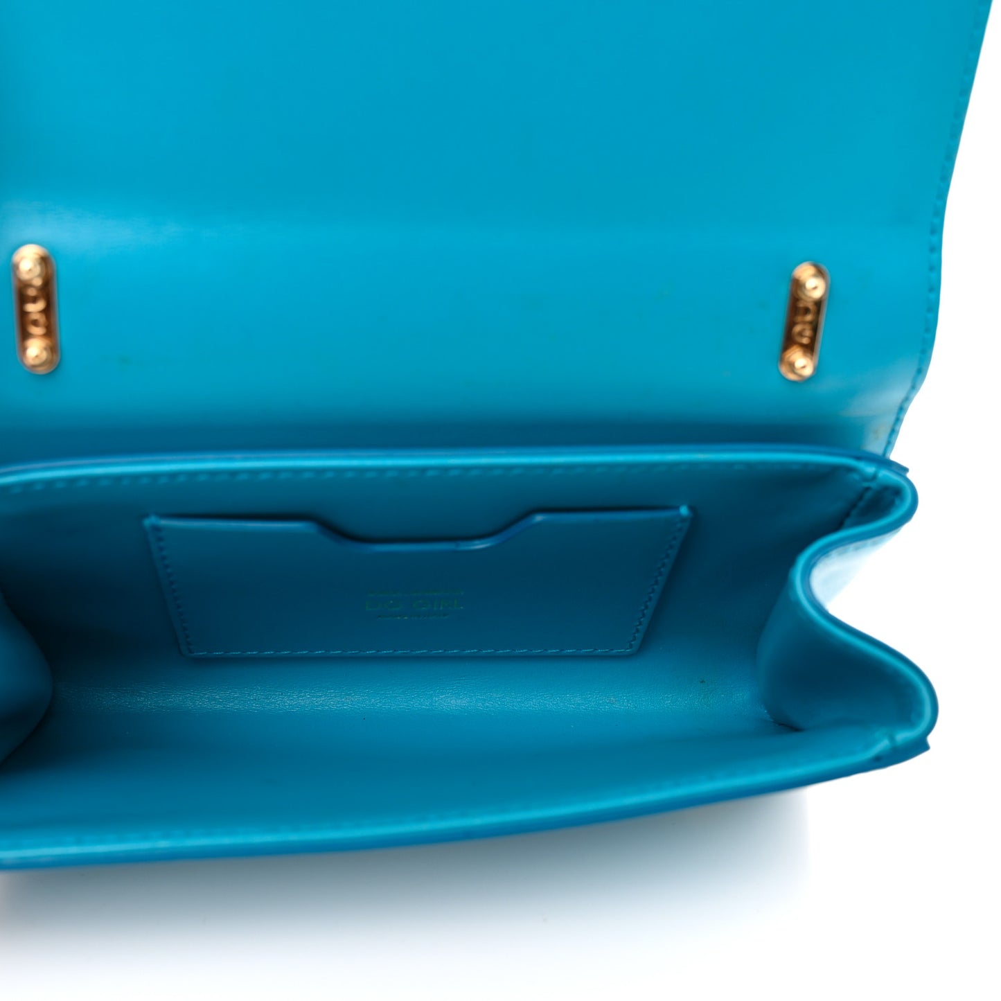 Nappa DG Girls Phone Shoulder Bag Celeste Mare
