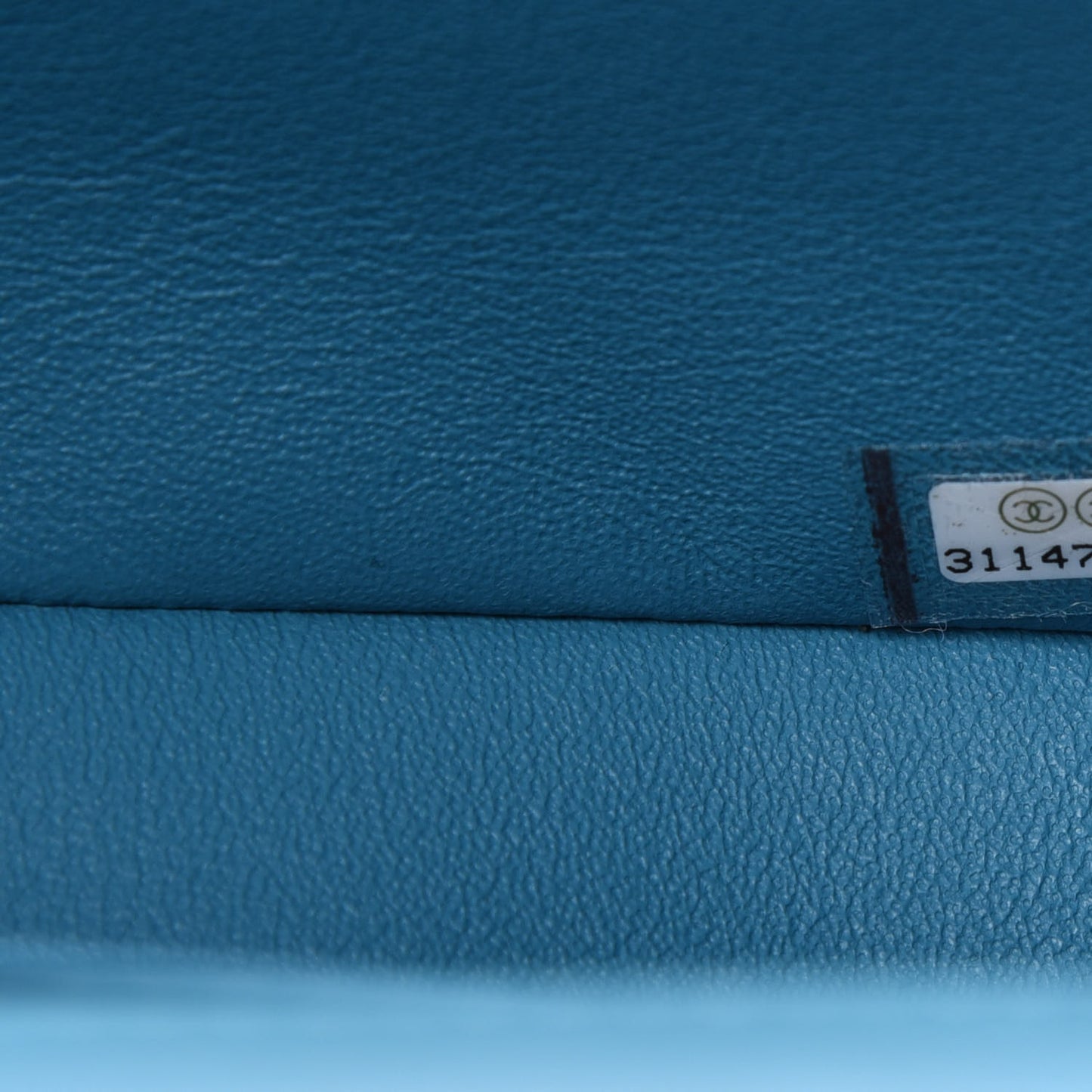 Lambskin Quilted Mini Rectangular Flap Green Blue