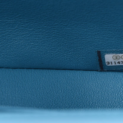 Chanel Lambskin Quilted Mini Rectangular Flap Green Blue 9 of 10
