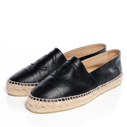 Chanel Lambskin Espadrilles Black 40 3 of 8