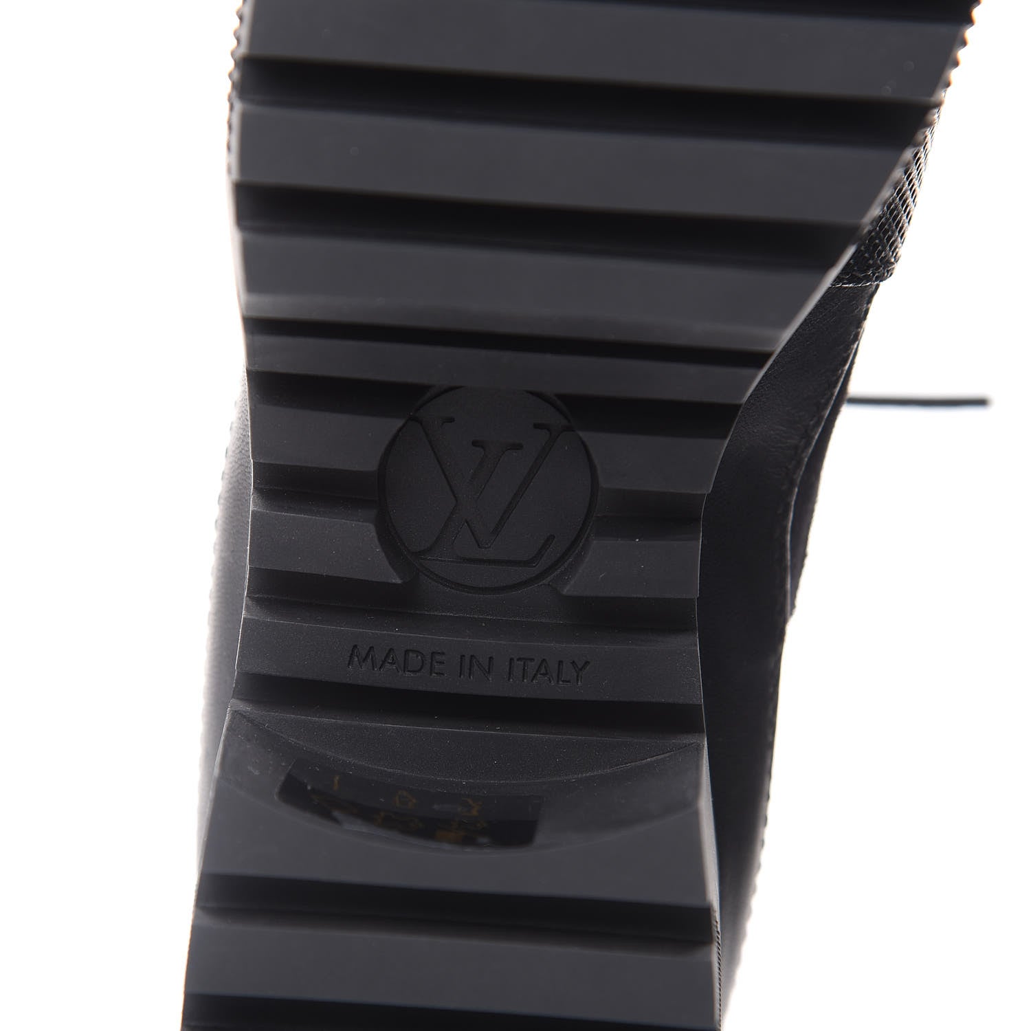 Louis Vuitton Suede Calfskin Monogram LV Black Heart Laureate Platform Desert Boots 35.5 Black 6 of 9