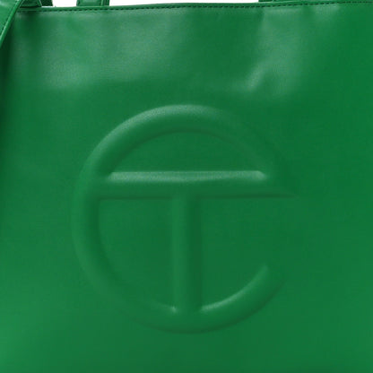 Telfar Vegan Leather Medium Shopping Bag Greenscreen 9 of 17