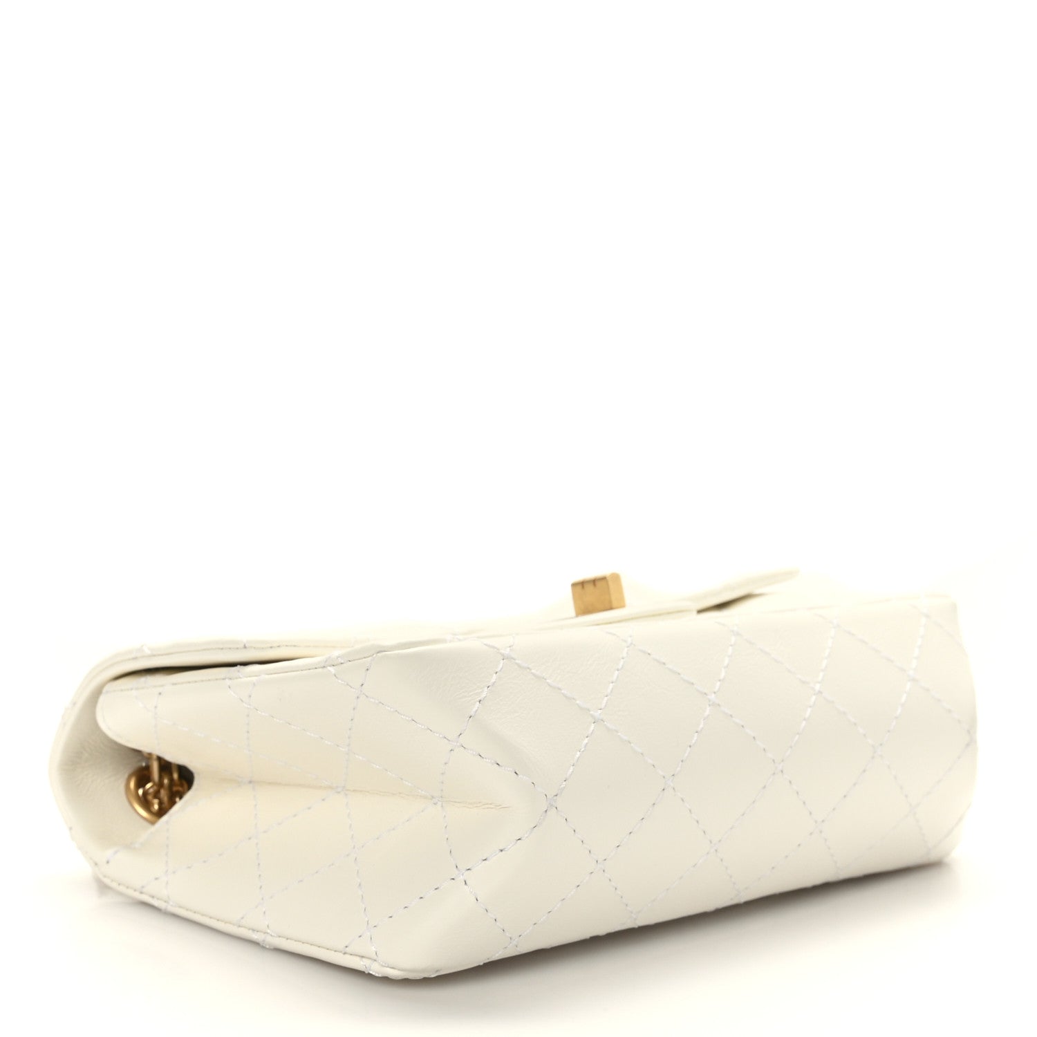Chanel Aged Calfskin Quilted 2.55 Reissue Mini Flap White 4 of 9