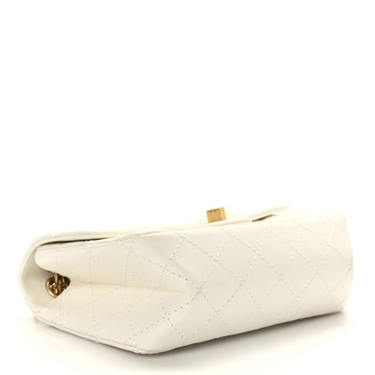 Chanel Aged Calfskin Quilted 2.55 Reissue Mini Flap White 4 of 9