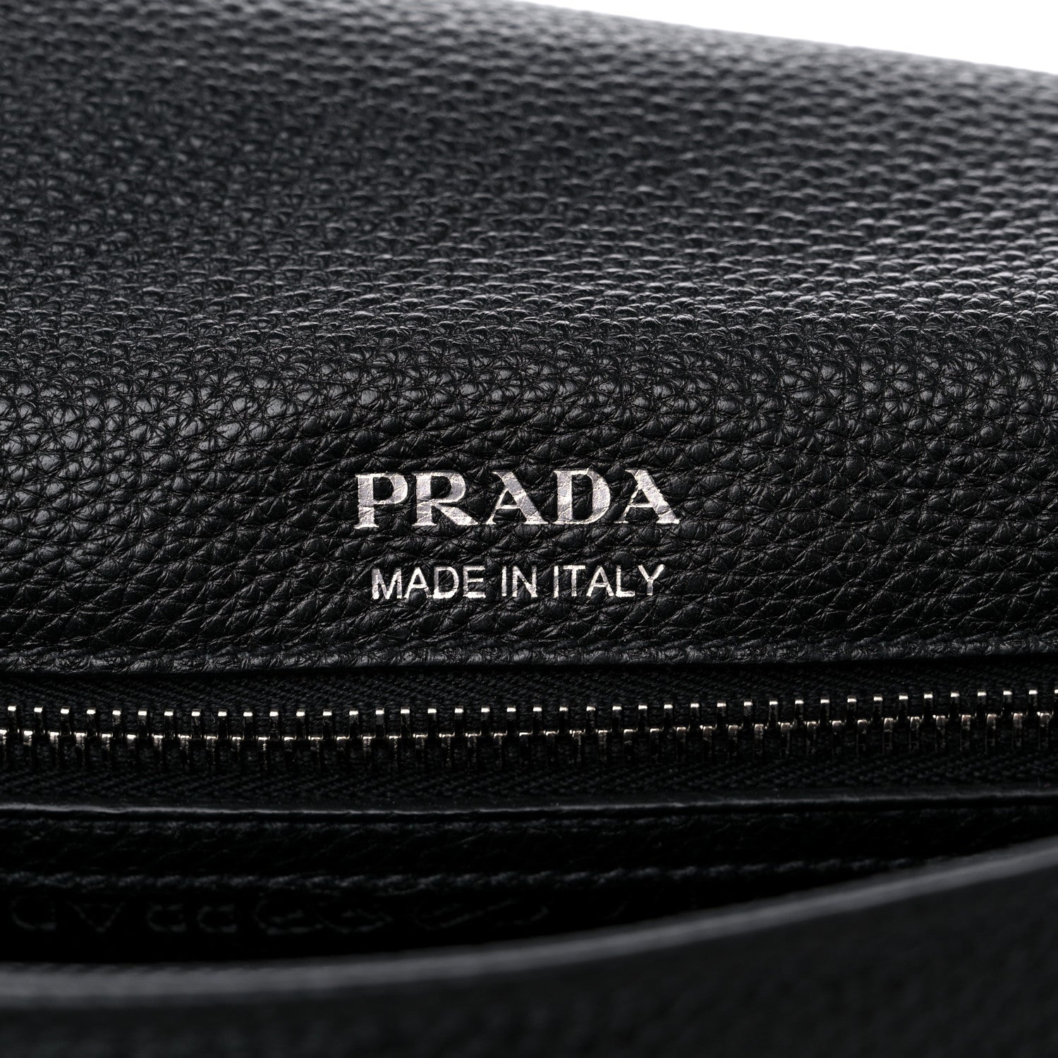 Prada Vitello Daino Soft Flap Crossbody Black 6 of 8