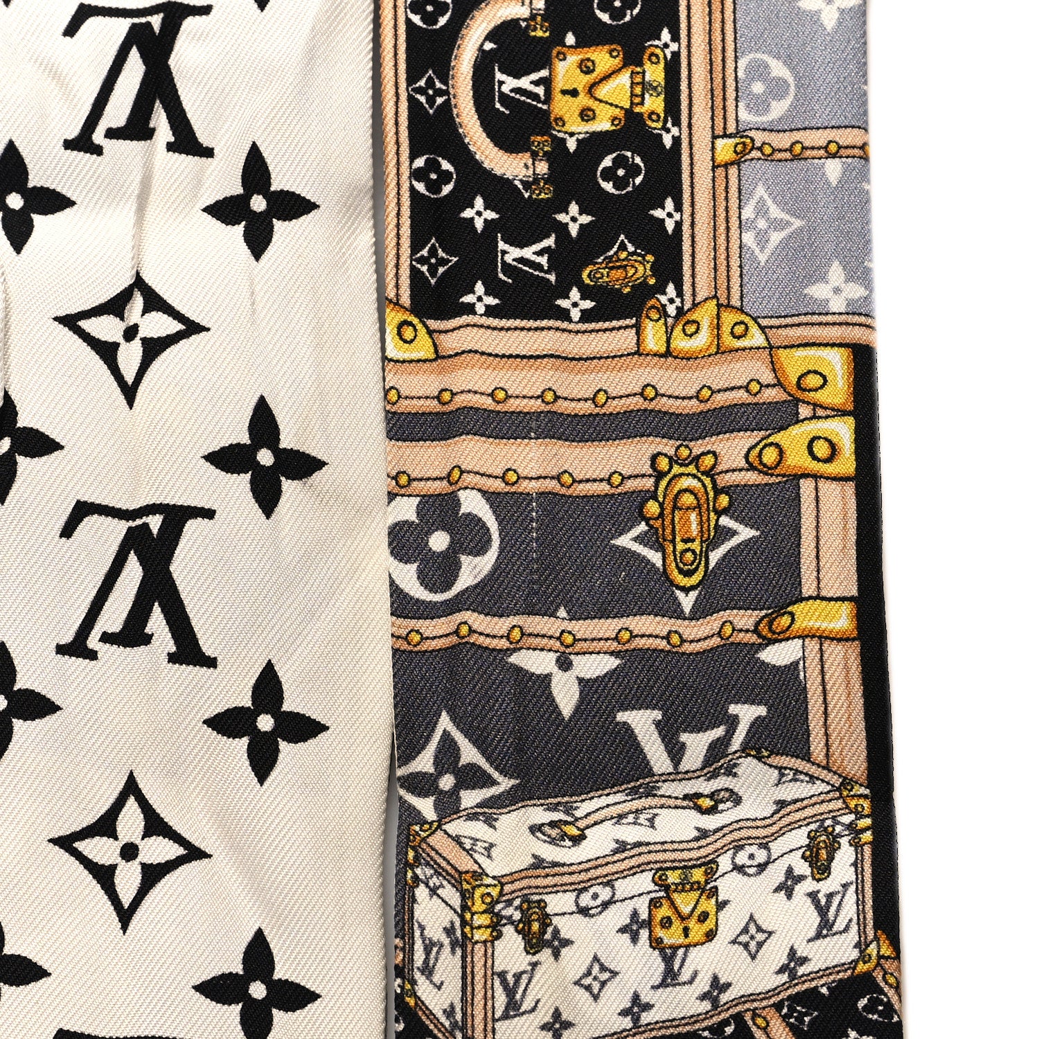 Louis Vuitton Silk Monogram Let's Go BB Bandeau Black 3 of 5