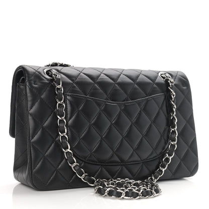 Chanel Lambskin Quilted Medium Double Flap Black 3 of 10