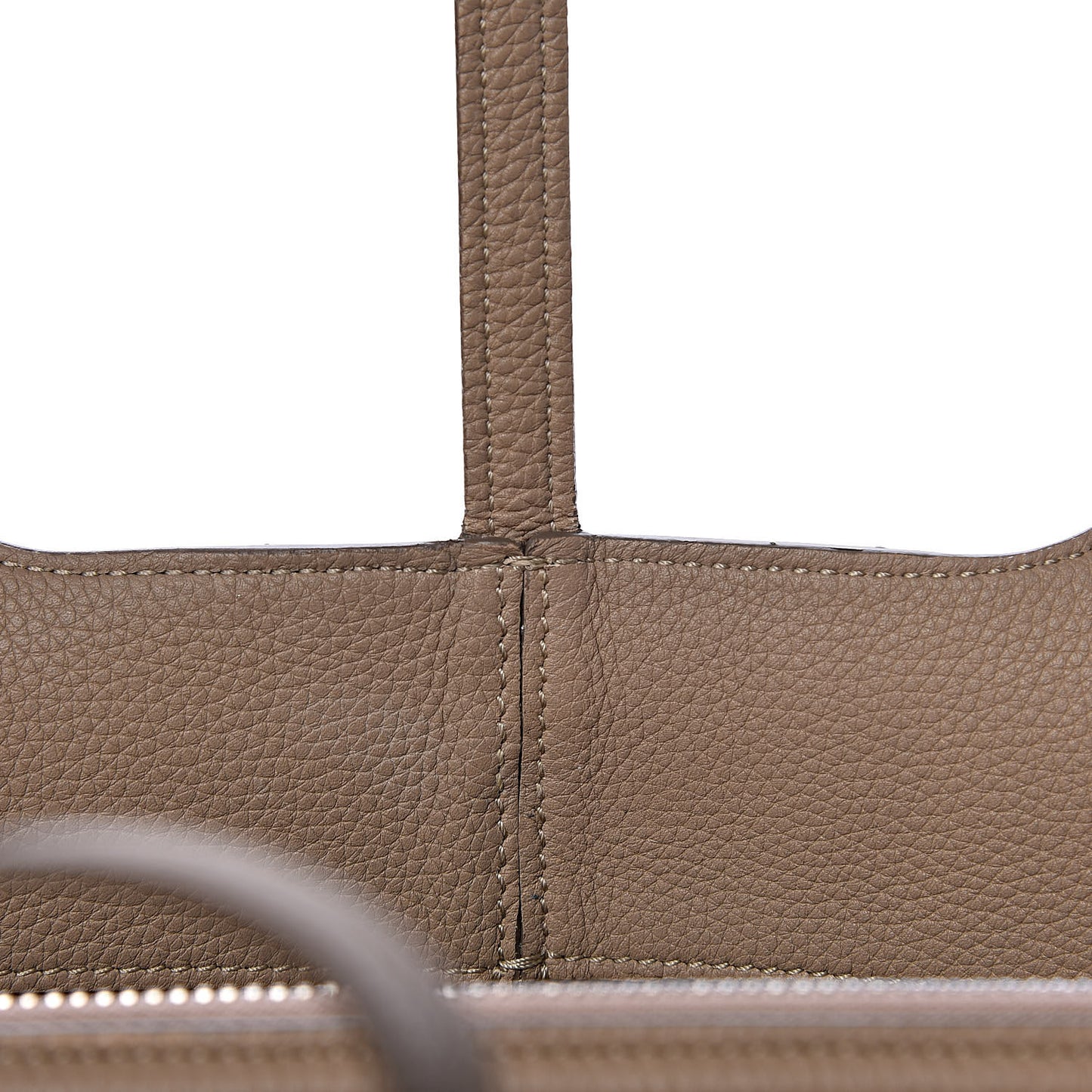 Baby Grained Calfskin Small Tri-Fold Bag Light Taupe