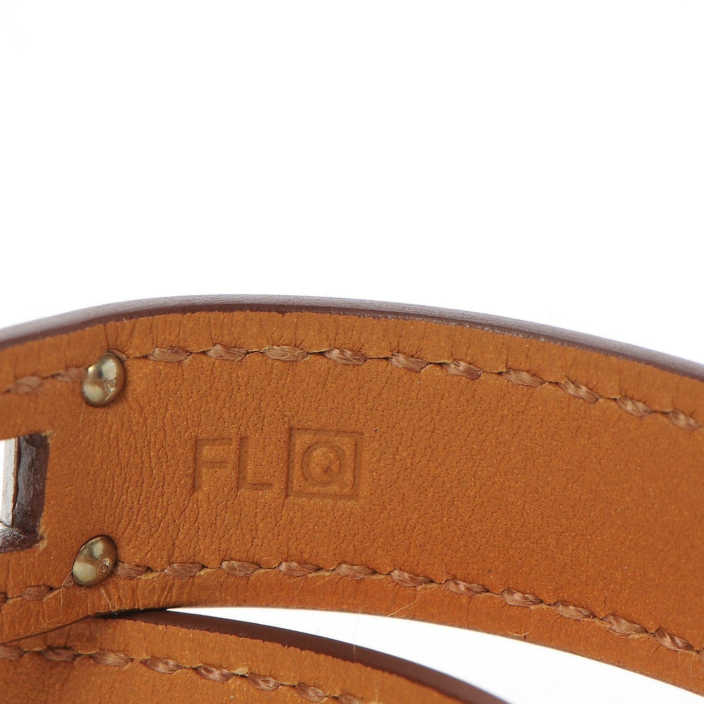 Epsom Kelly Double Tour Bracelet S Orange