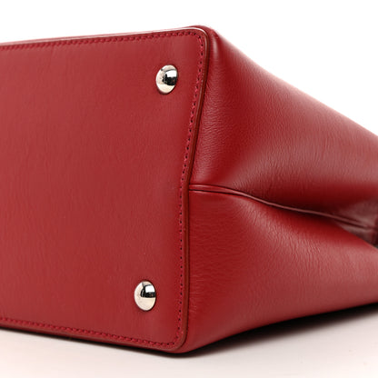 Fendi Vitello Dolce Fox Mink Crystal Bi-Color Monster Mirror Charm Petite 2Jours Tote Ribes 11 of 13