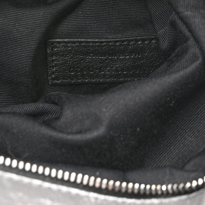 Saint Laurent Crinkled Calfskin Matelasse Monogram Medium Niki Chain Satchel Fog 7 of 11