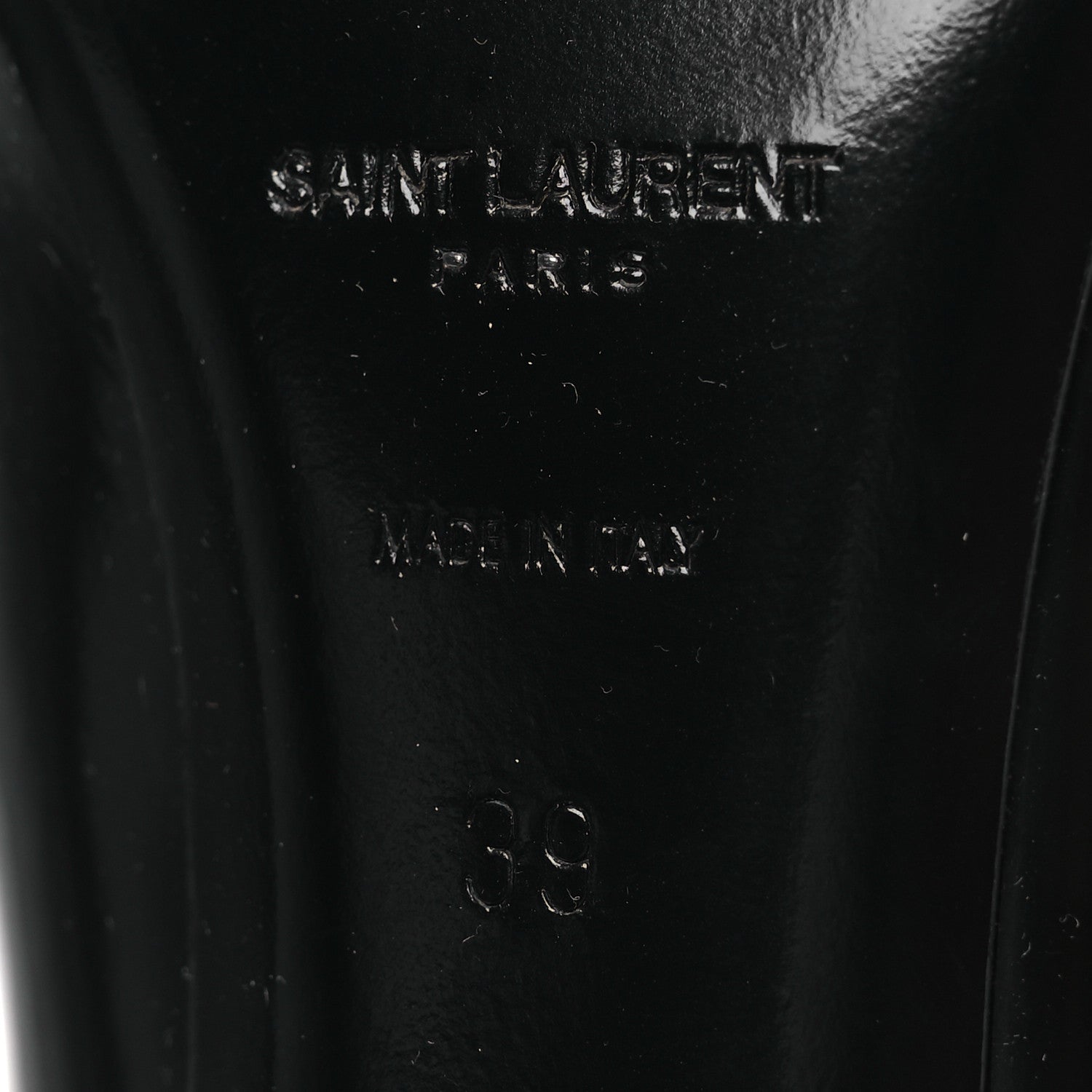 Saint Laurent Vitello Marilyn Hacker 70mm Luz Boots 39 Black 8 of 11