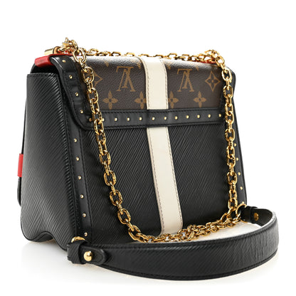 Louis Vuitton Epi Monogram Complice Trunks and Bags Twist Shoulder Bag MM Black 3 of 10