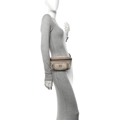 Gucci GG Supreme Monogram Textured Calfskin Web Retro Interlocking G Belt Bag Beige Mystic White Oatmeal 2 of 13