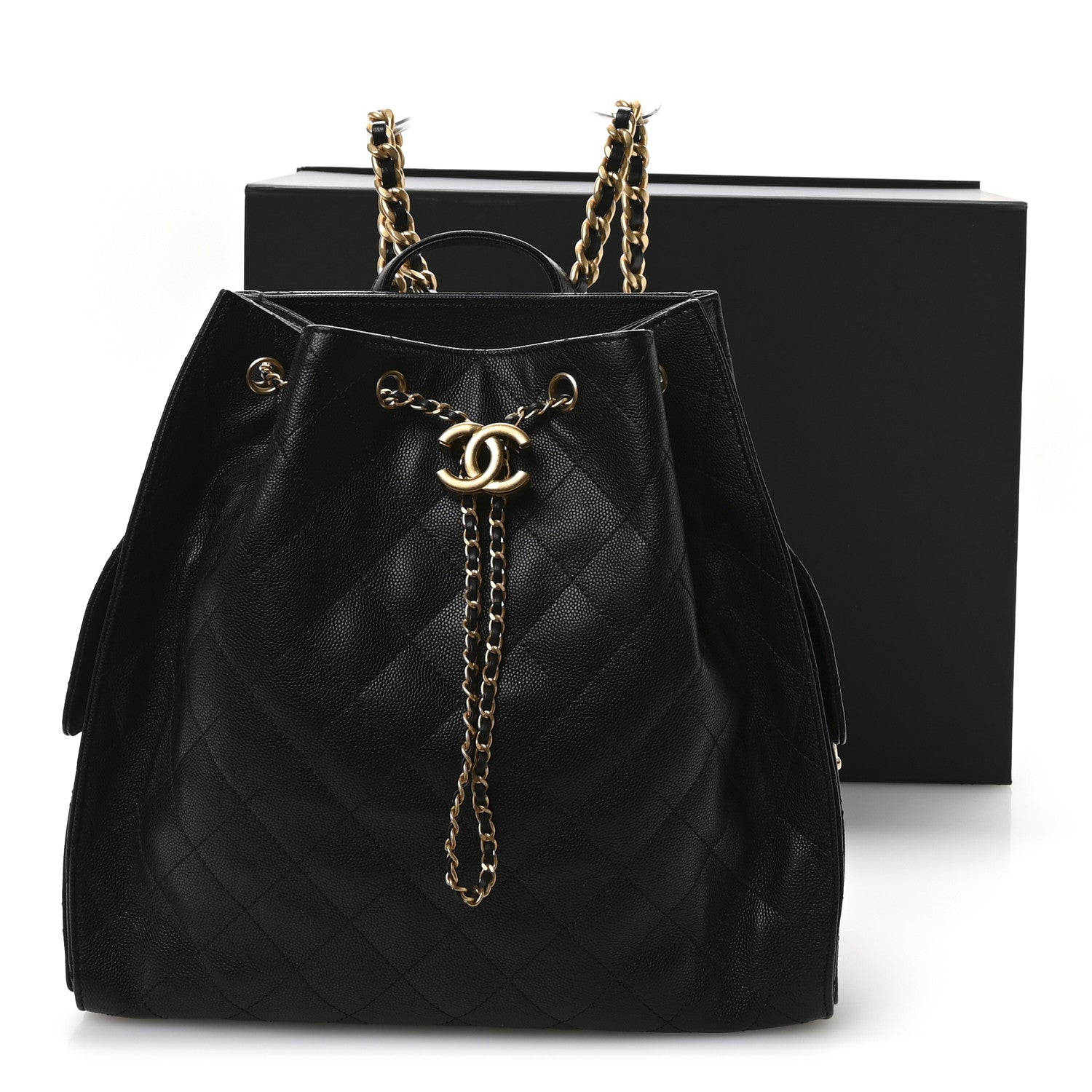 Chanel Caviar Quilted Large Chanel 25 Backpack Black 11 of 11