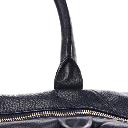 Saint Laurent Lambskin Medium Easy Sac Navy 10 of 11