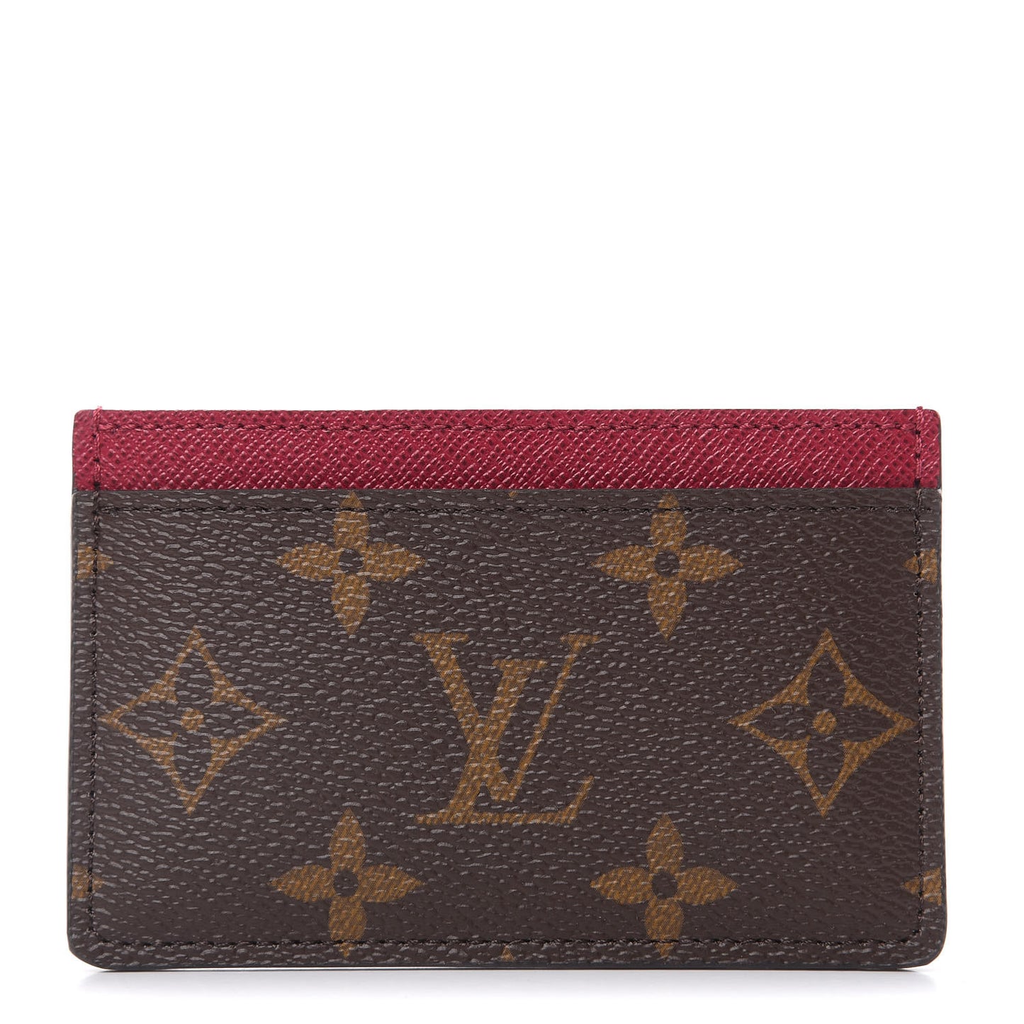 Monogram Card Holder Fuchsia