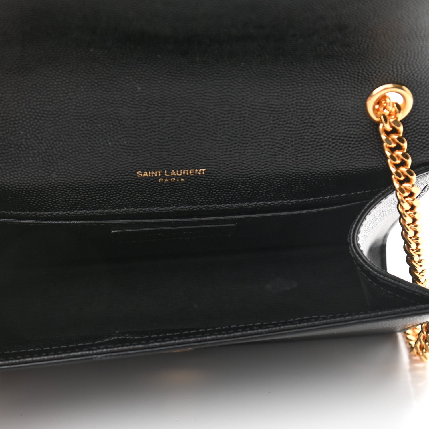Saint Laurent Grain De Poudre Small Monogram Kate Satchel Black 4 of 11